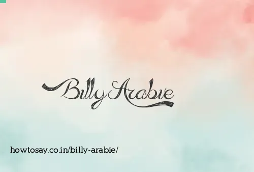 Billy Arabie
