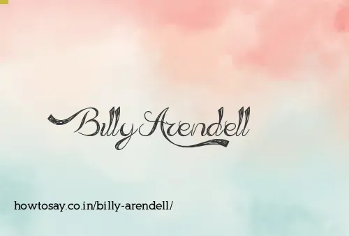 Billy Arendell