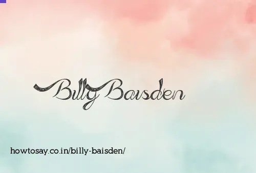 Billy Baisden