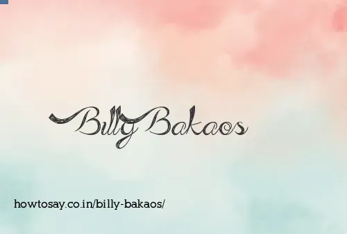 Billy Bakaos