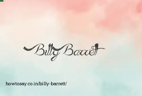 Billy Barrett