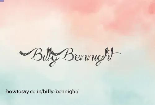 Billy Bennight