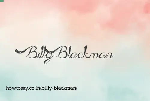 Billy Blackman