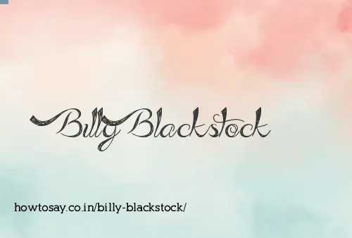 Billy Blackstock