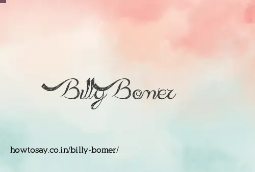 Billy Bomer