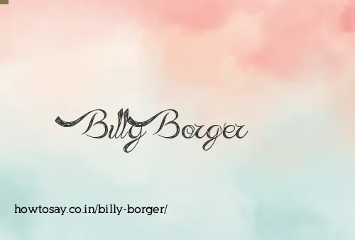 Billy Borger