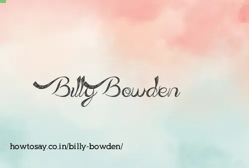 Billy Bowden