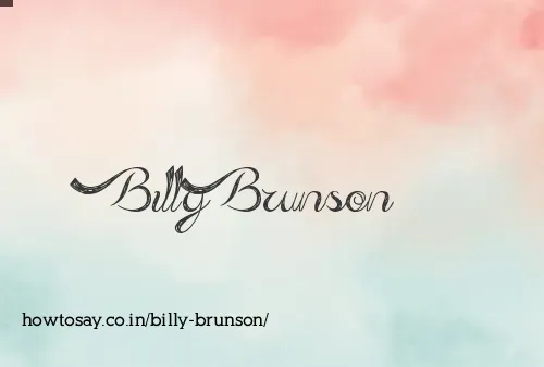Billy Brunson