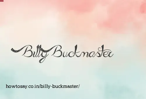 Billy Buckmaster