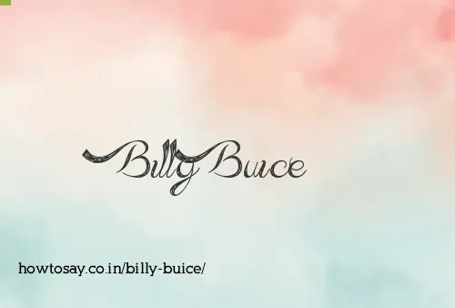 Billy Buice