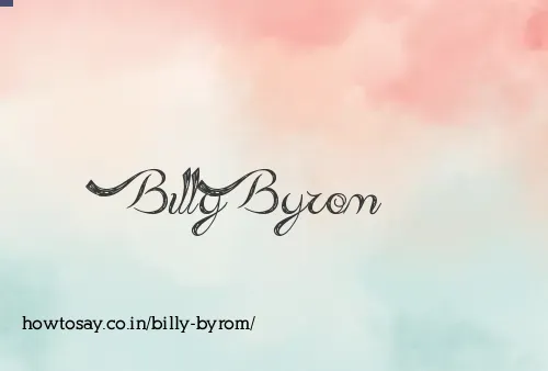 Billy Byrom