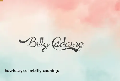 Billy Cadaing