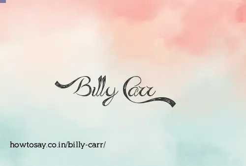 Billy Carr