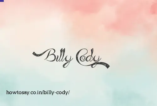Billy Cody