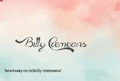 Billy Cremeans