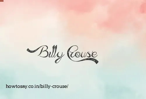 Billy Crouse