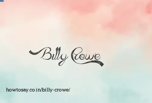 Billy Crowe