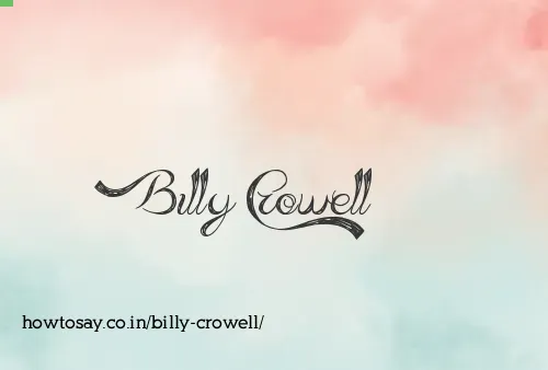 Billy Crowell