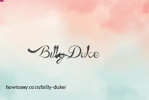 Billy Duke