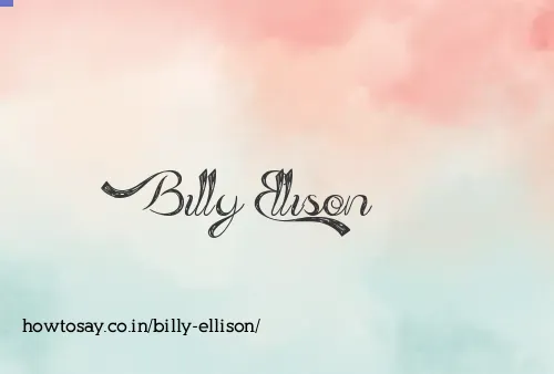 Billy Ellison