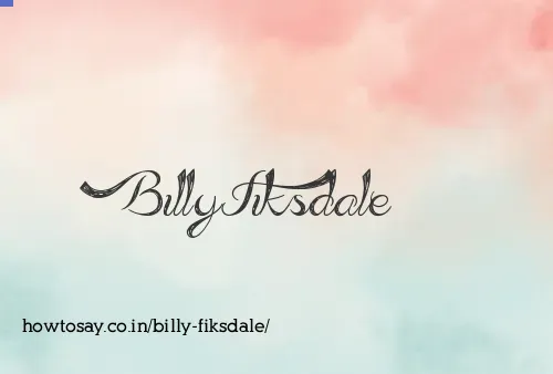 Billy Fiksdale