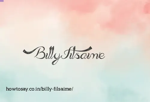 Billy Filsaime