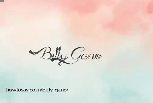Billy Gano
