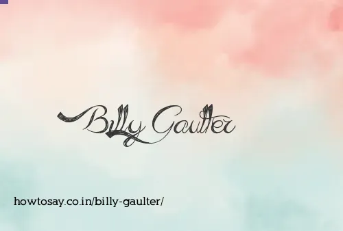 Billy Gaulter