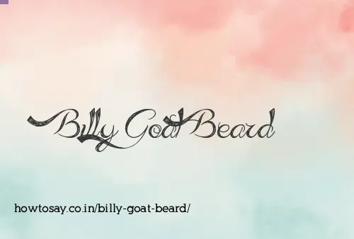 Billy Goat Beard