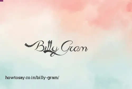 Billy Gram