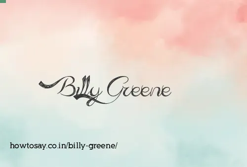 Billy Greene