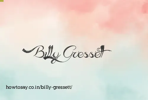 Billy Gressett