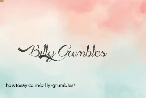 Billy Grumbles