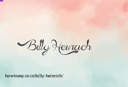 Billy Heinrich