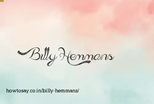 Billy Hemmans