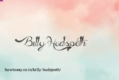 Billy Hudspeth