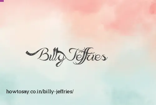 Billy Jeffries