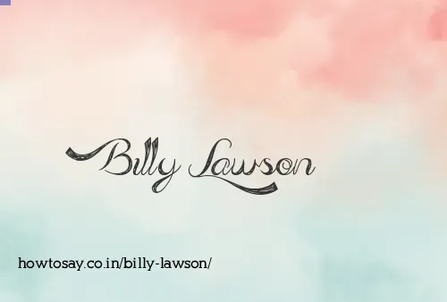 Billy Lawson