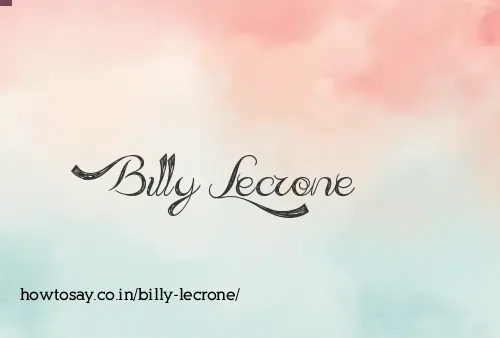 Billy Lecrone