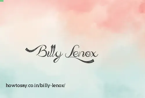 Billy Lenox