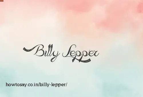 Billy Lepper