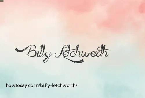Billy Letchworth