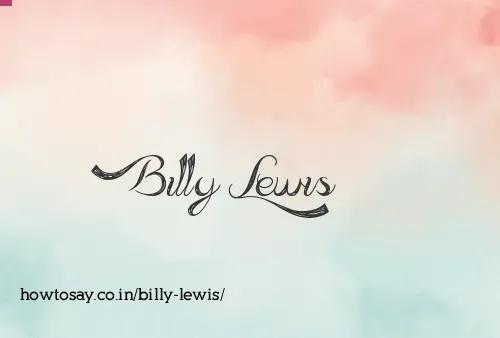 Billy Lewis