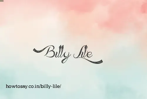 Billy Lile