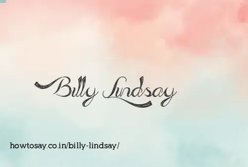 Billy Lindsay