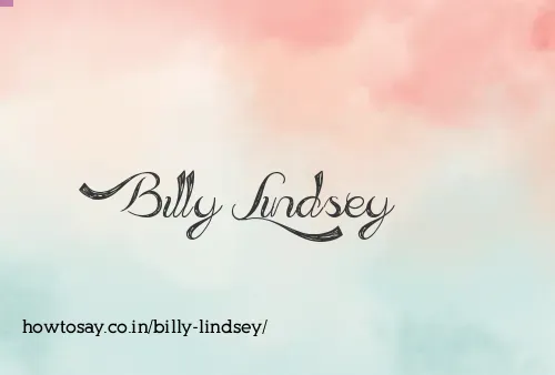 Billy Lindsey