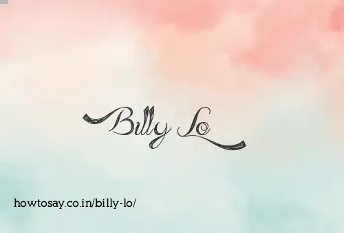 Billy Lo
