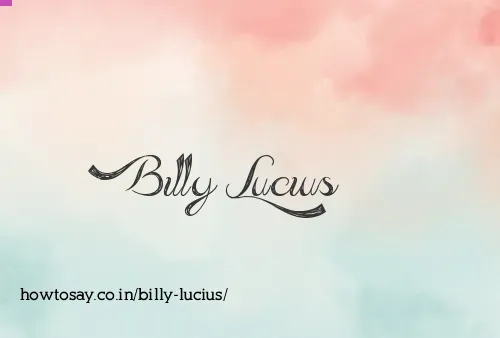 Billy Lucius