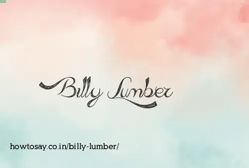 Billy Lumber