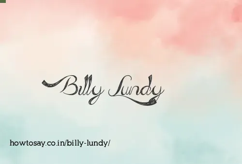 Billy Lundy